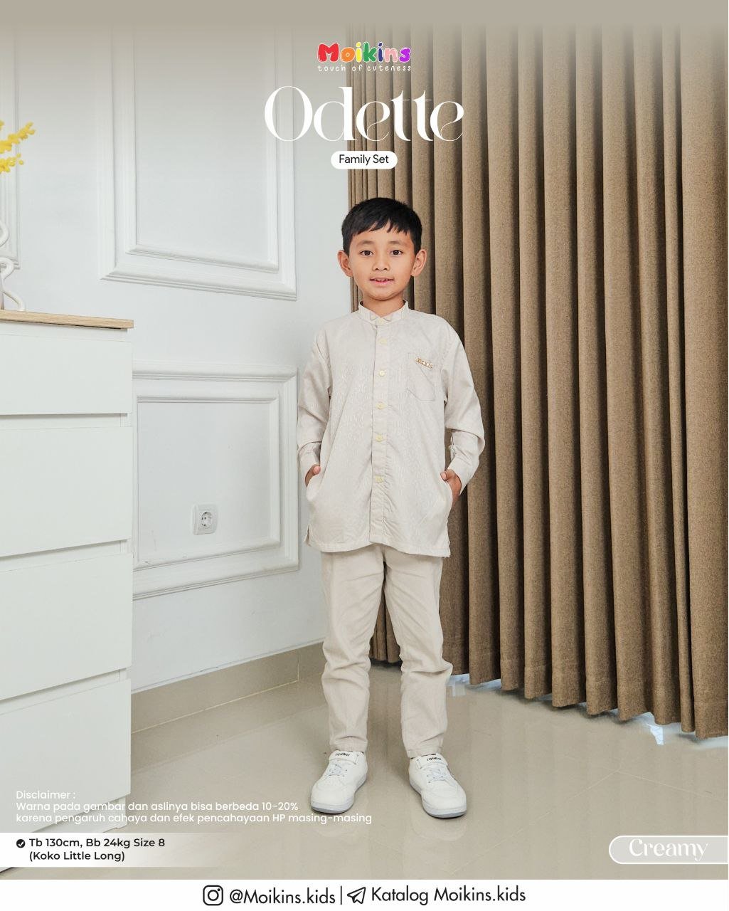 ODETTE FAMILY SET CREAMY - Gambar 7