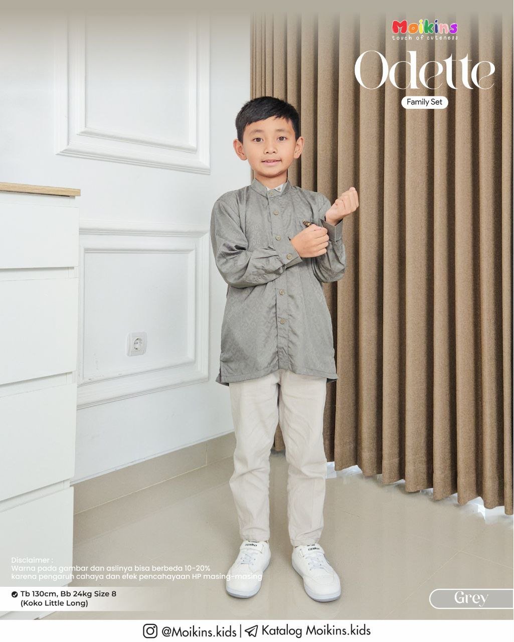 ODETTE FAMILY SET GREY - Gambar 6