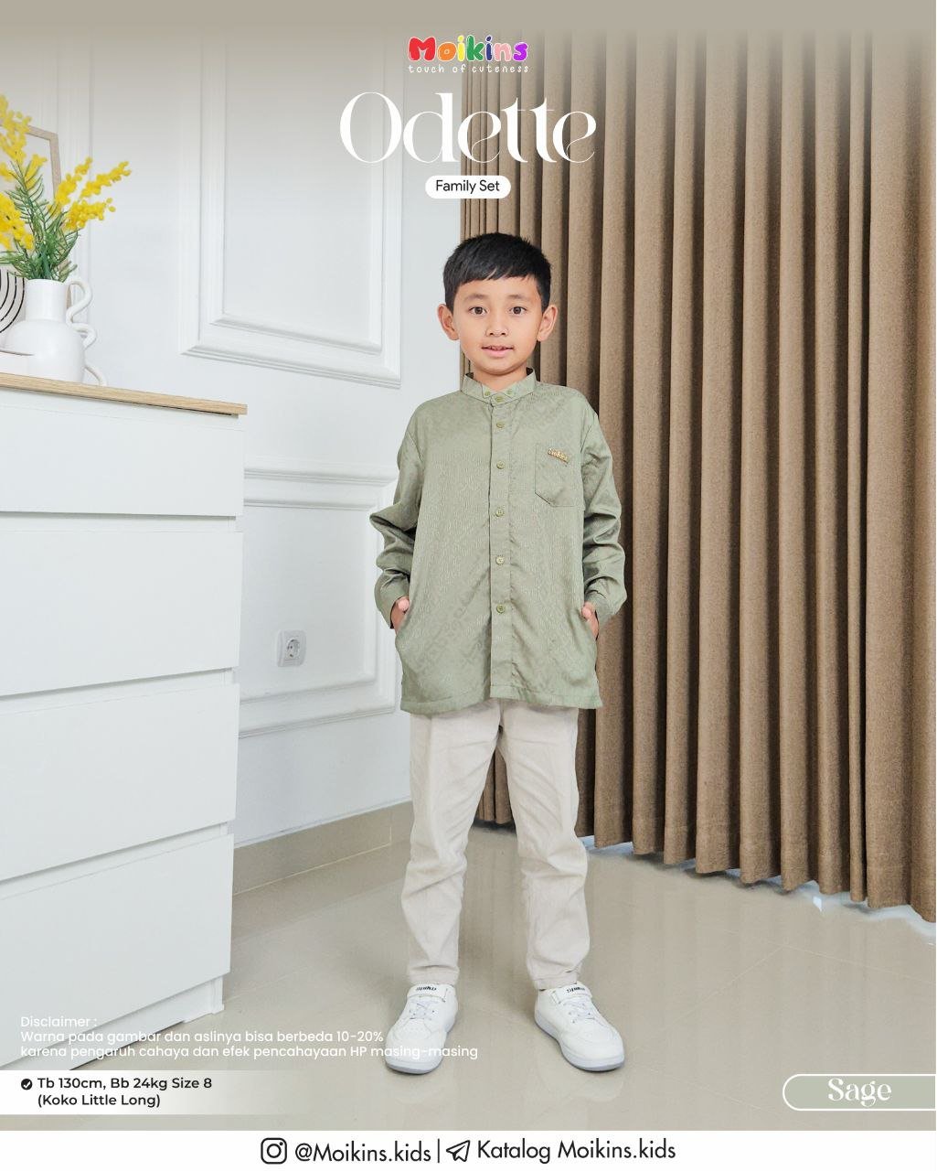 ODETTE FAMILY SET SAGE - Gambar 2