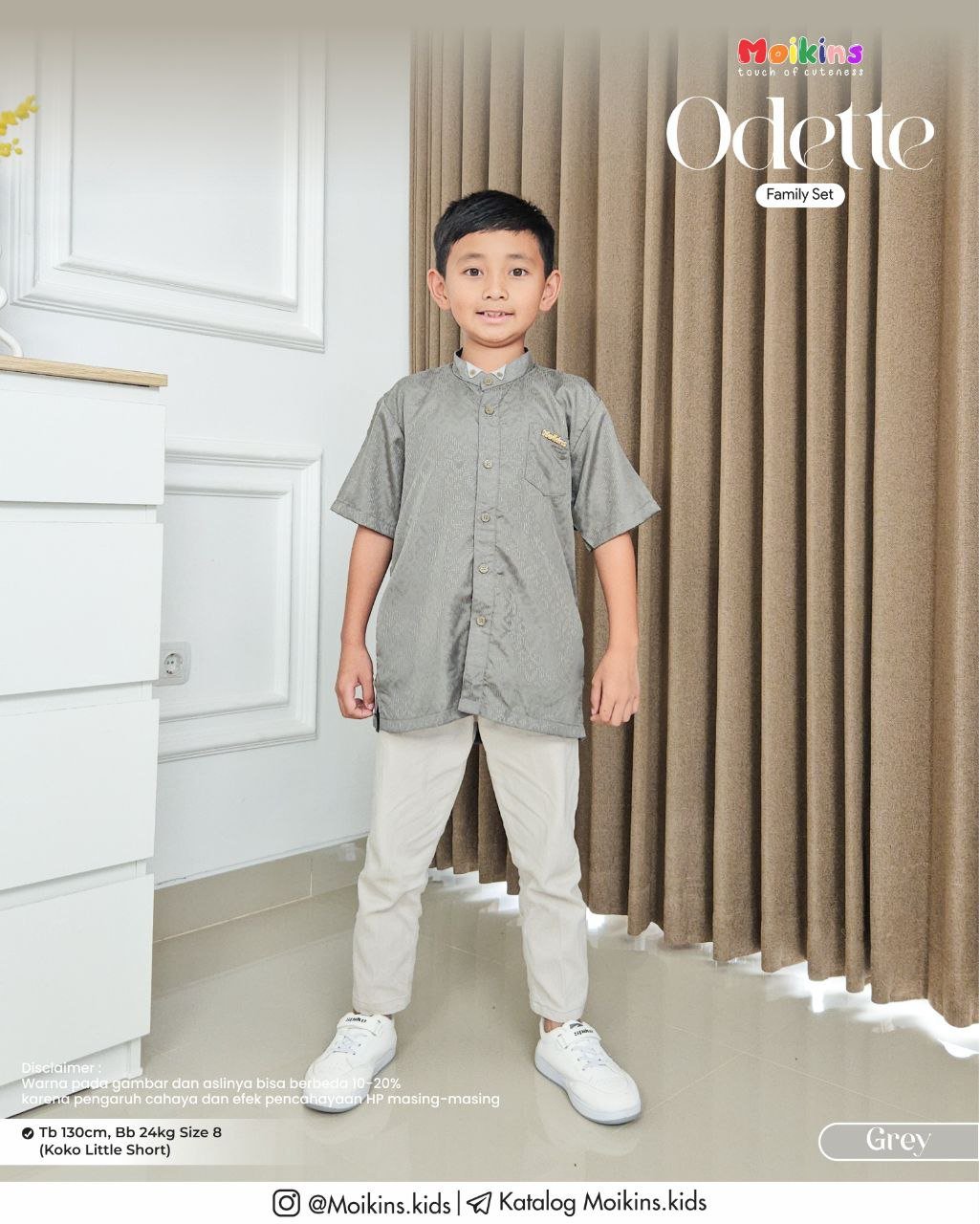 ODETTE FAMILY SET GREY - Gambar 7