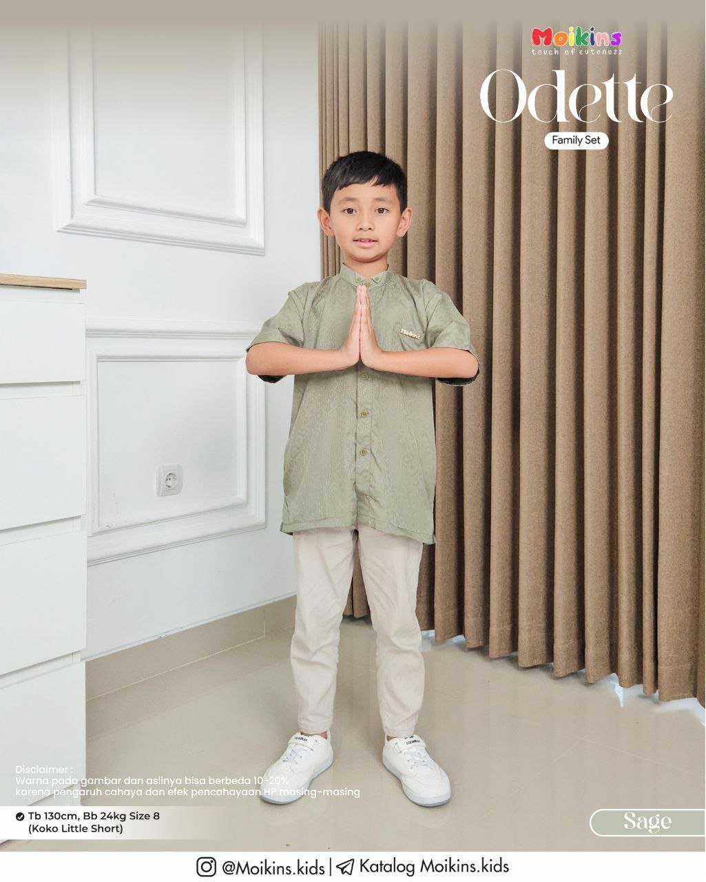 ODETTE FAMILY SET SAGE - Gambar 6