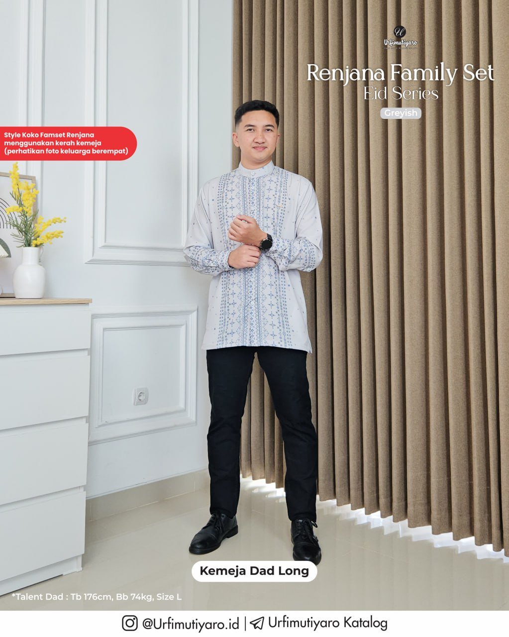 RENJANA FAMILY SET GREYISH - Gambar 6
