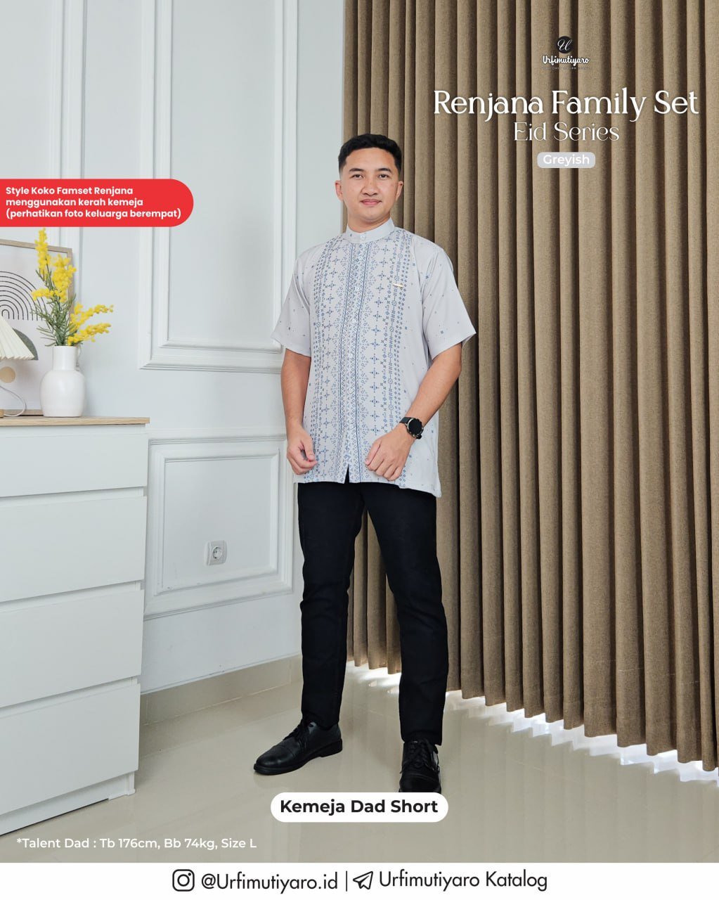 RENJANA FAMILY SET GREYISH - Gambar 7
