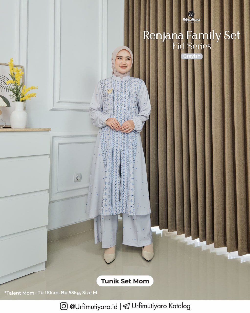 RENJANA FAMILY SET GREYISH - Gambar 2