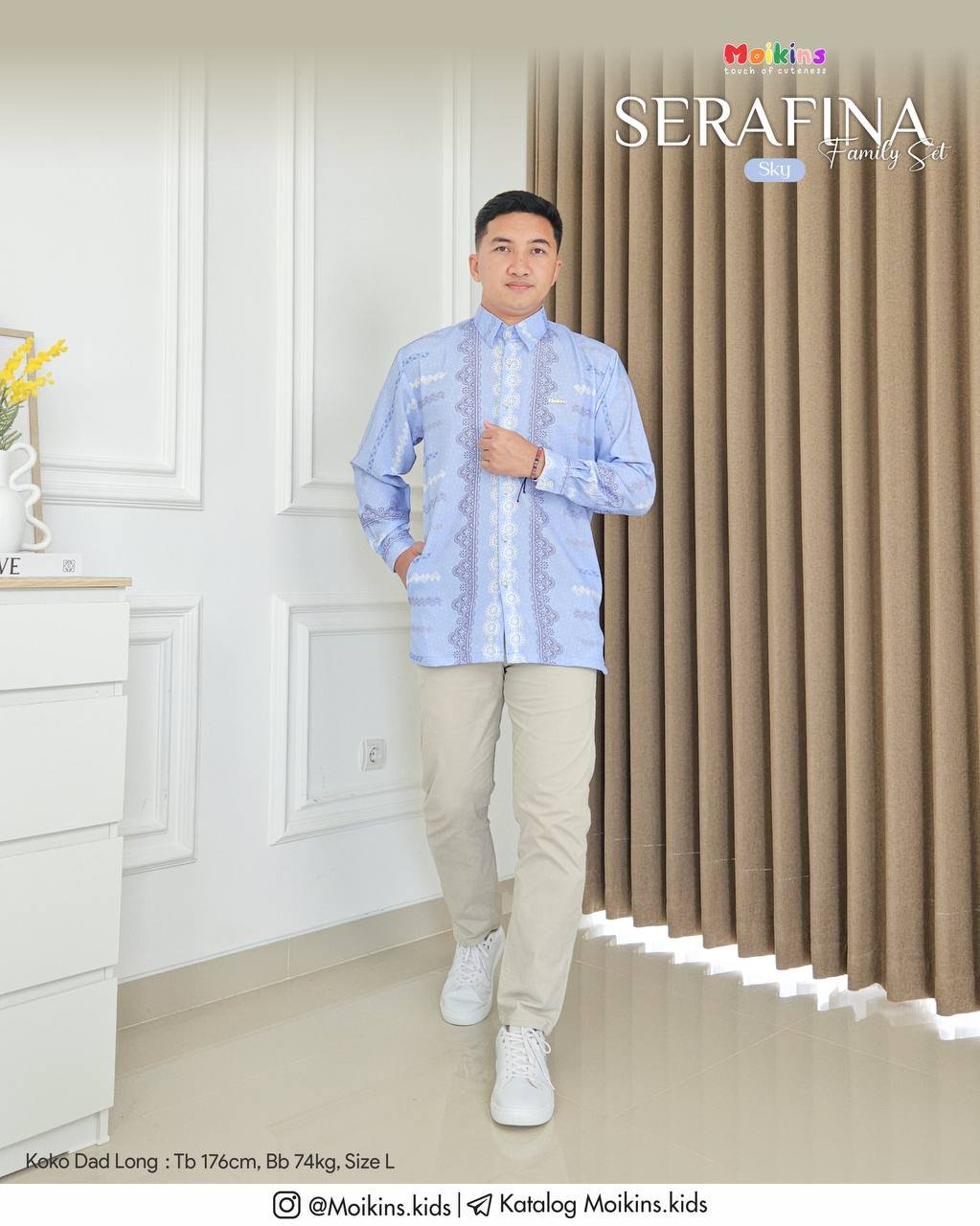 SERAFINA FAMILY SET SKY - Gambar 4