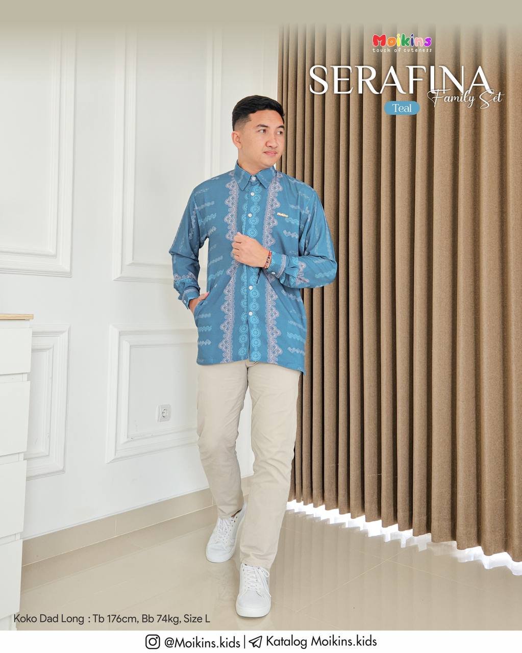 SERAFINA FAMILY SET TEAL - Gambar 6