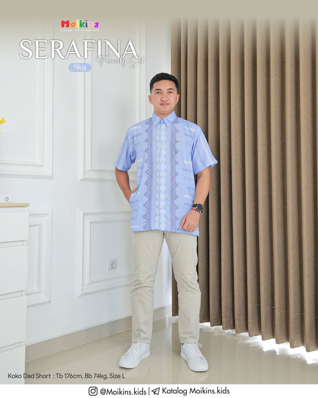 SERAFINA FAMILY SET SKY - Gambar 6