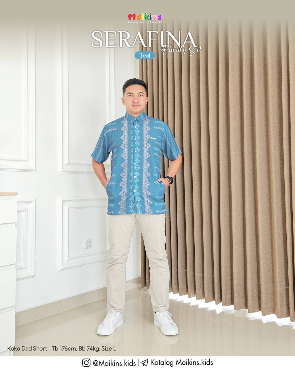 SERAFINA FAMILY SET TEAL - Gambar 7