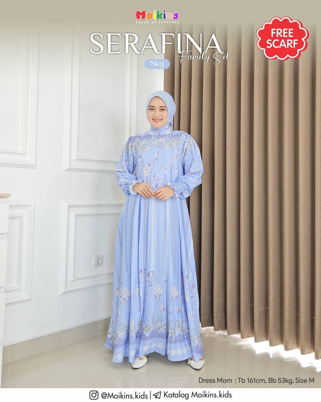 SERAFINA FAMILY SET SKY - Gambar 5