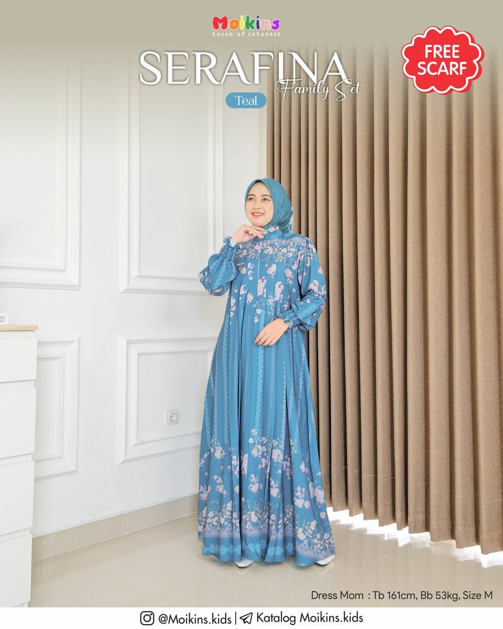 SERAFINA FAMILY SET TEAL - Gambar 3