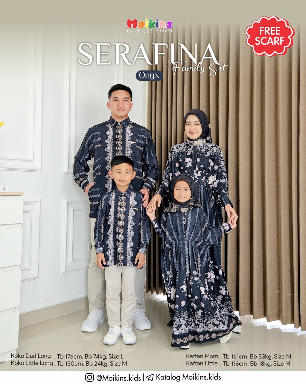 SERAFINA FAMILY SET ONYX