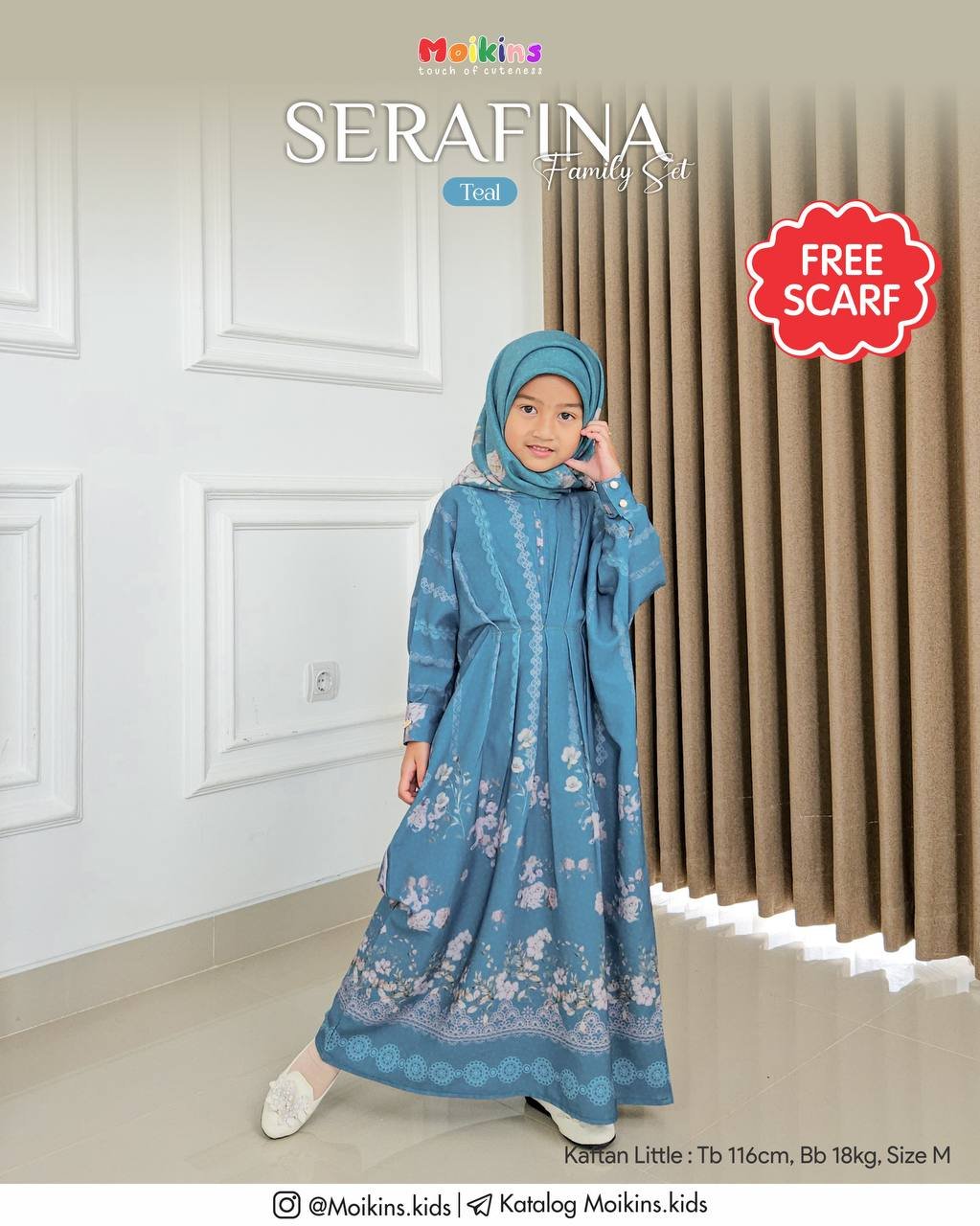 SERAFINA FAMILY SET TEAL - Gambar 5