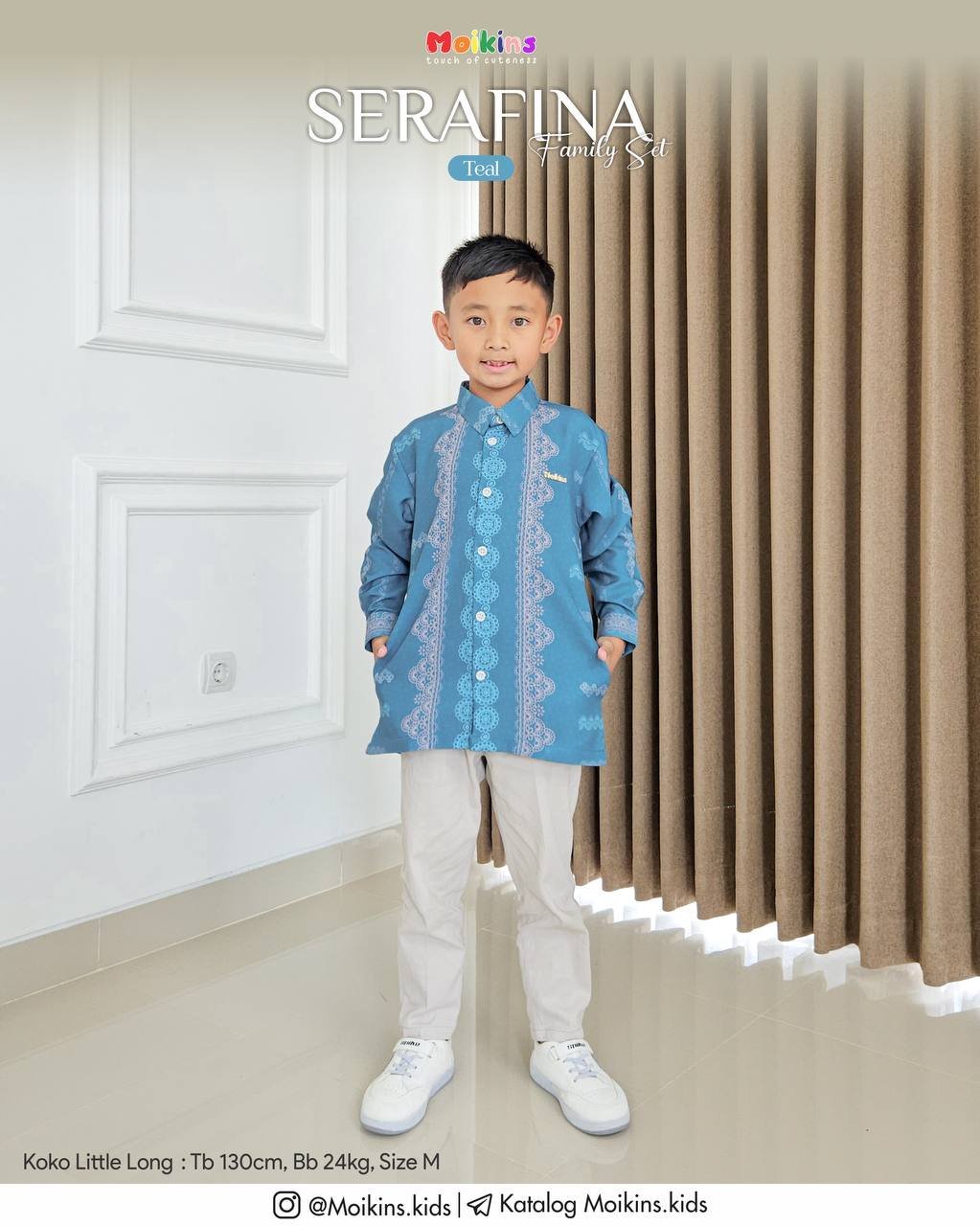 SERAFINA FAMILY SET TEAL - Gambar 2