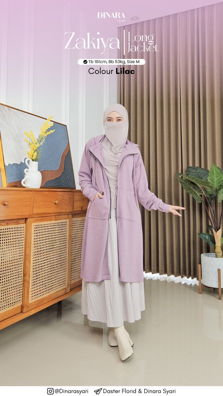 ZAKIYA LONG JACKET - Gambar 11